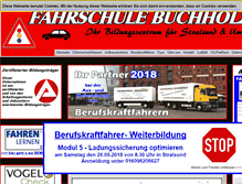 Tablet Screenshot of fahrschule-buchholz.com